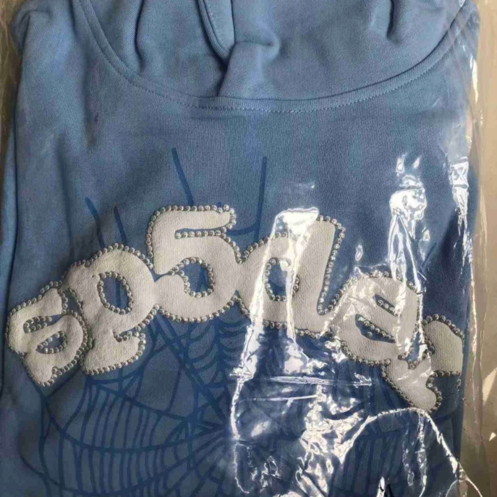 sp5der blue sky hoodie (authentic)